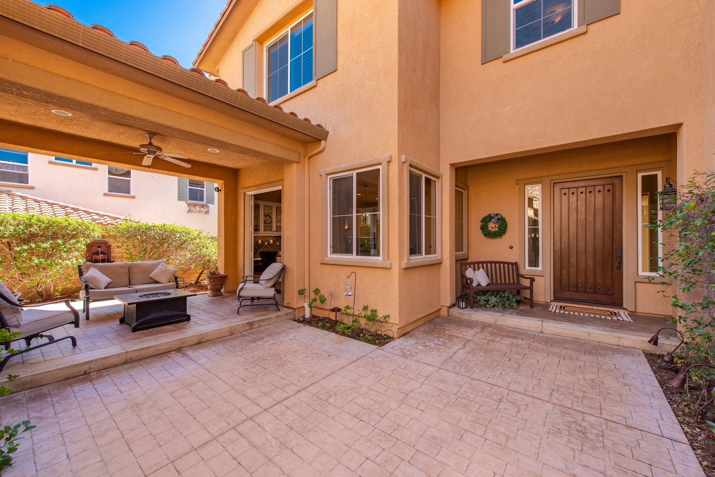 Front courtyard entry