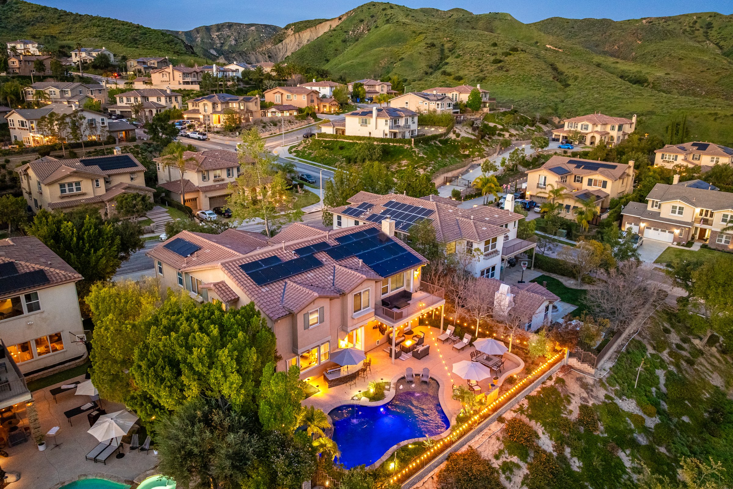 Twilight property view